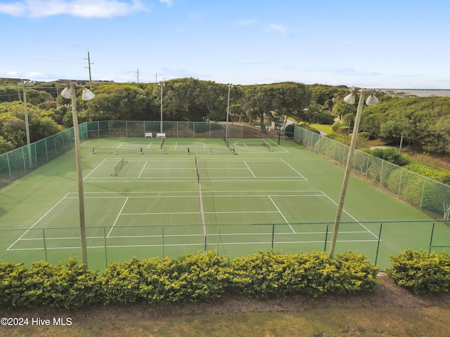 view of tennis court