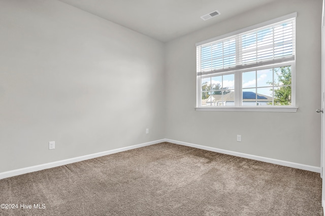 view of carpeted empty room