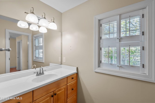 bathroom with vanity