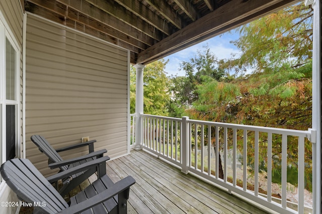 view of wooden terrace