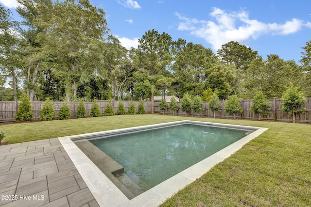 612 Waterstone Dr, Wilmington, NC 28411 - view of swimming pool featuring a patio area, a fenced backyard, and view of scattered trees