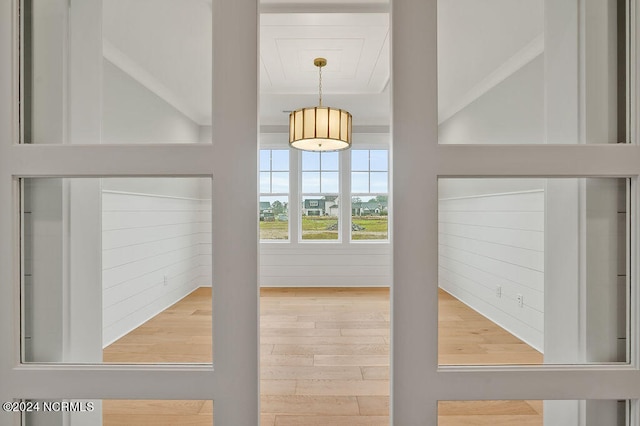 entryway featuring hardwood / wood-style floors