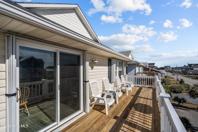 view of wooden terrace