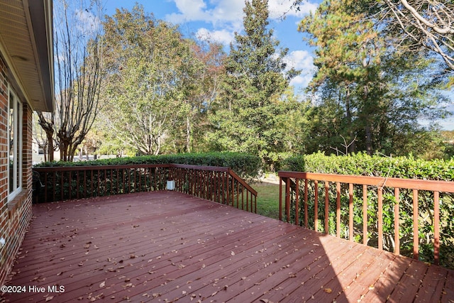 view of wooden terrace