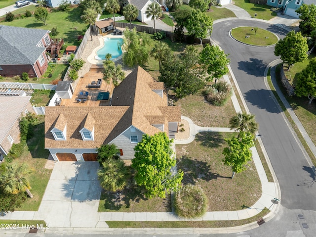 birds eye view of property