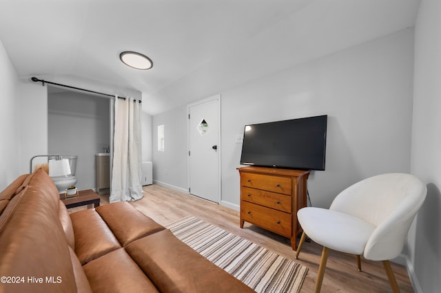 living room featuring light hardwood / wood-style flooring