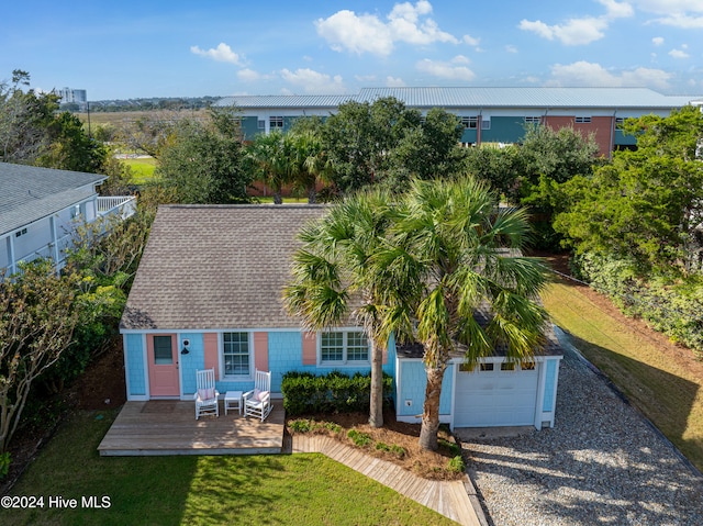 birds eye view of property