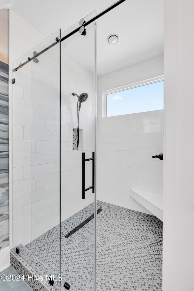 full bath with a stall shower