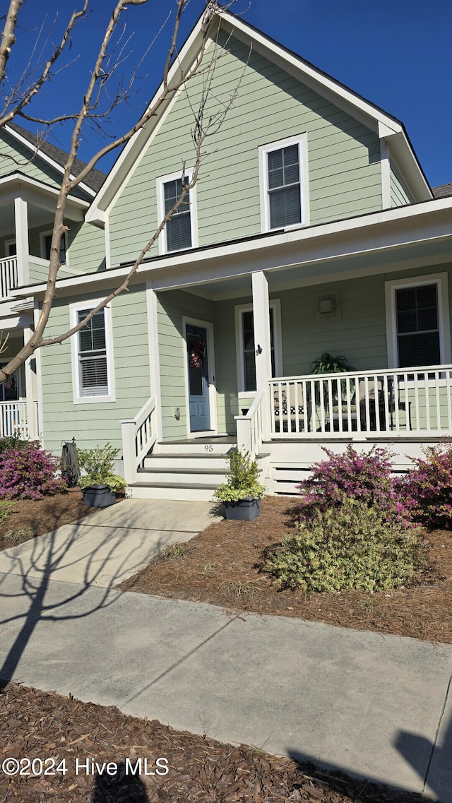 view of front of house with a porch