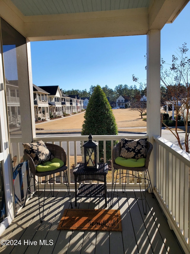 view of balcony