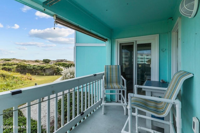 view of balcony