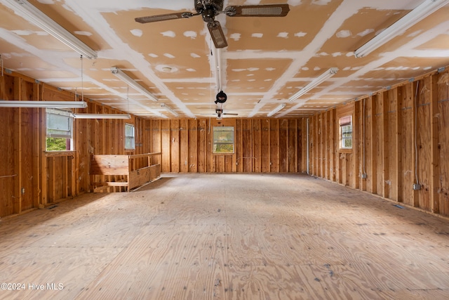 miscellaneous room featuring ceiling fan