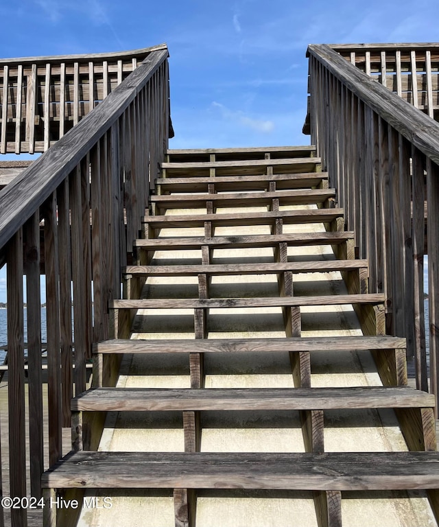 view of stairway