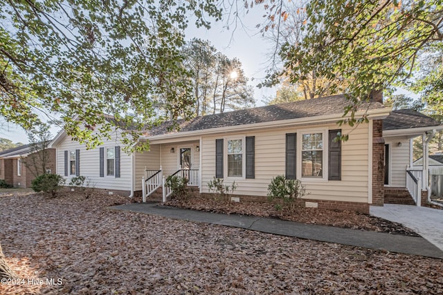 view of ranch-style house