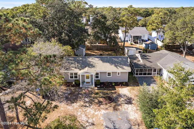 birds eye view of property