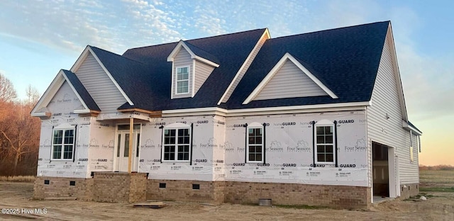 property under construction featuring a garage