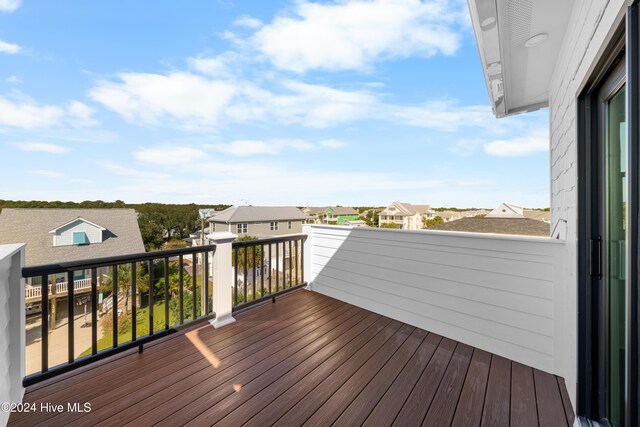 1405 Pinfish Ln, Carolina Beach, NC 28428 - deck featuring a residential view