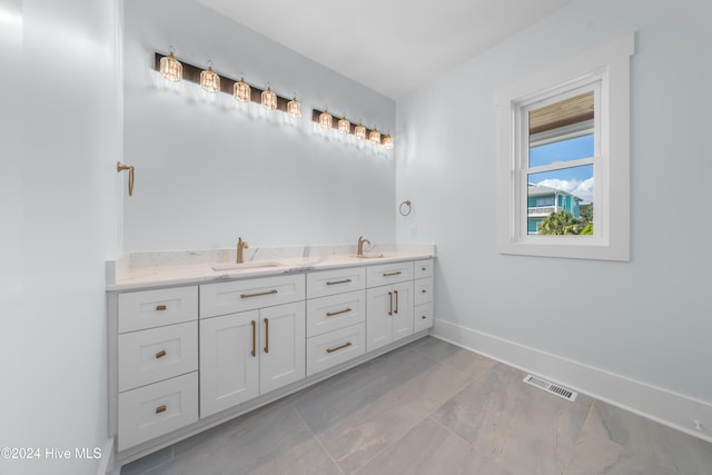 bathroom with vanity