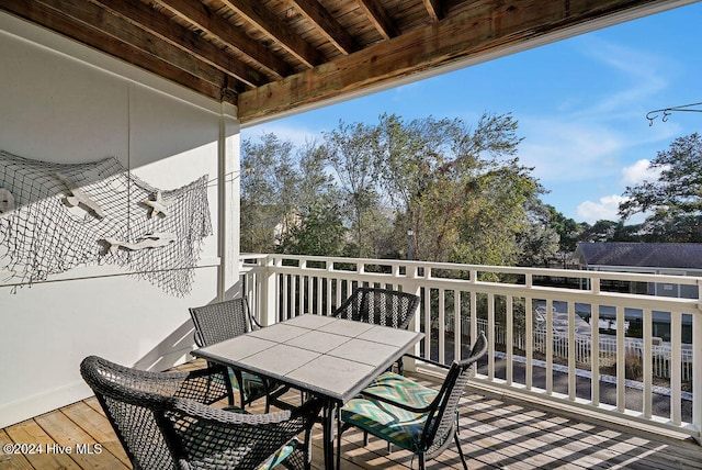 view of balcony