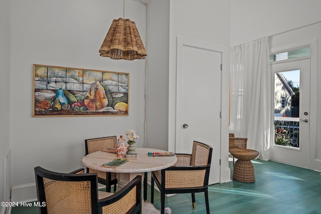 dining room featuring hardwood / wood-style floors