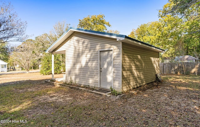 view of outbuilding