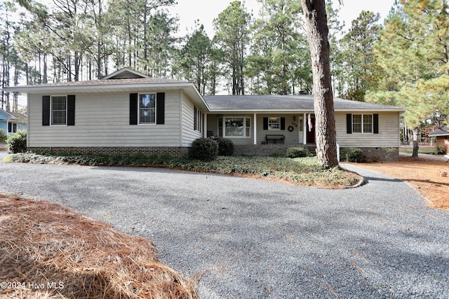 view of front of home featuring a porch