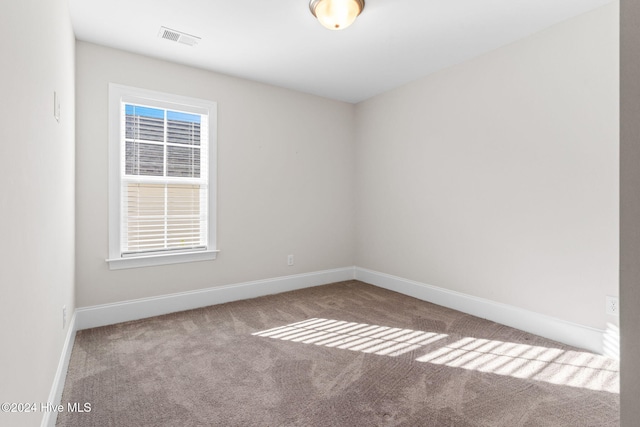 spare room with carpet floors