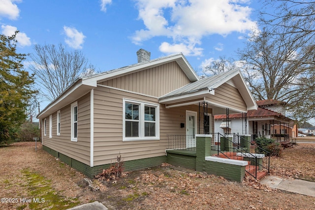 view of front of home with a porch