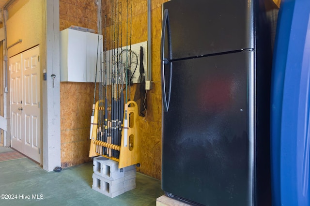 entrance foyer with concrete flooring