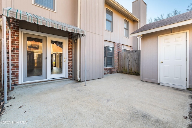 view of patio / terrace with fence