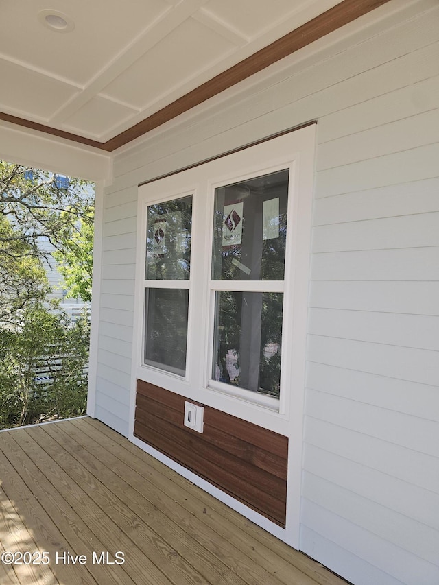 109 Old Village Ln, North Topsail Beach, NC 28460 - view of wooden deck