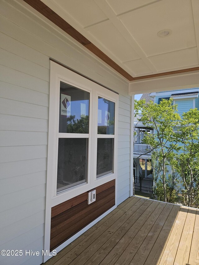 109 Old Village Ln, North Topsail Beach, NC 28460 - view of wooden deck