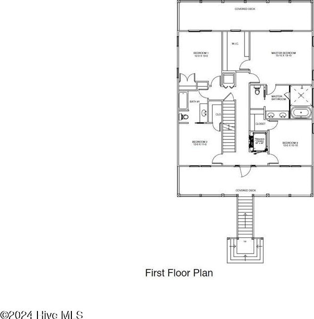 109 Old Village Ln, North Topsail Beach, NC 28460 - home floor plan