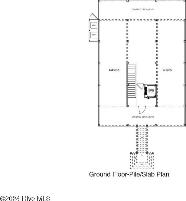 109 Old Village Ln, North Topsail Beach, NC 28460 - floor plan / room layout