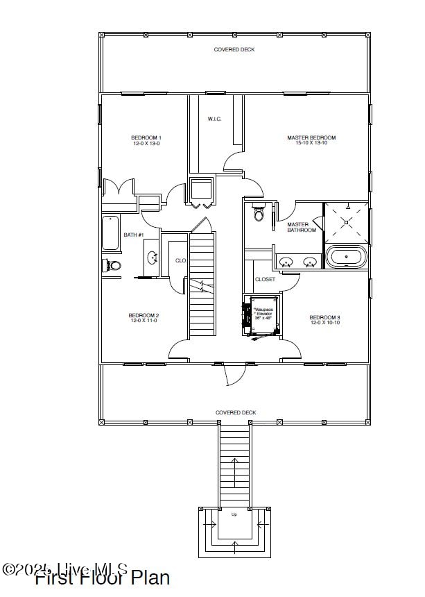 109 Old Village Ln, North Topsail Beach, NC 28460 - property floor plan