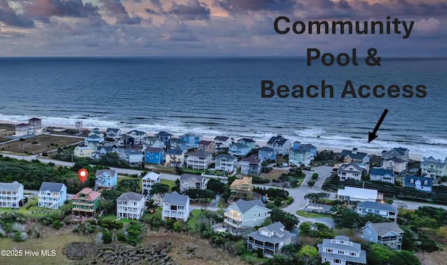 109 Old Village Ln, North Topsail Beach, NC 28460 - aerial perspective of suburban area featuring a nearby body of water