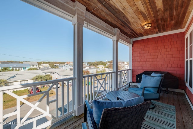 230 Third Ave Unit A, Kure Beach, NC 28449 - balcony with a residential view