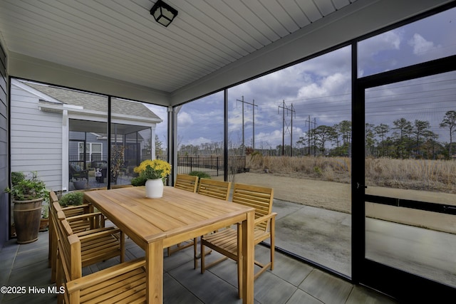 view of sunroom / solarium