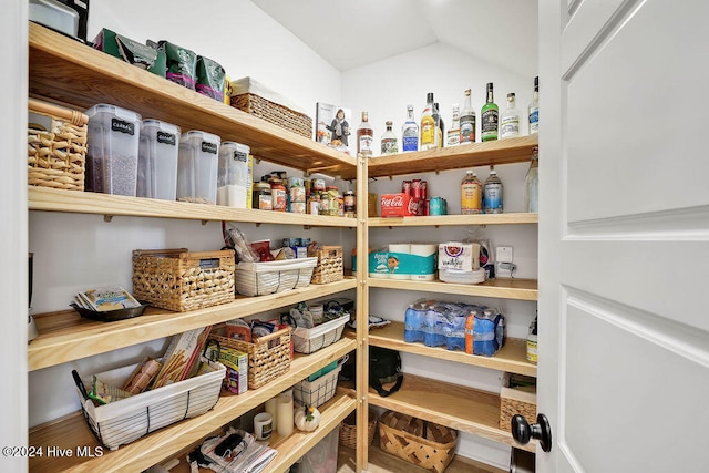 view of pantry