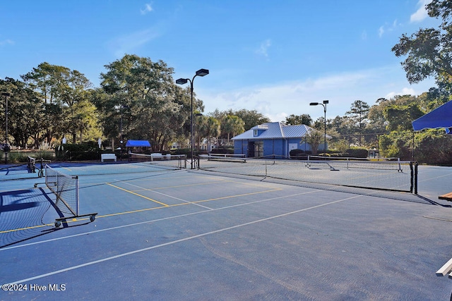 view of sport court