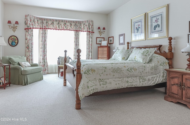 bedroom featuring carpet