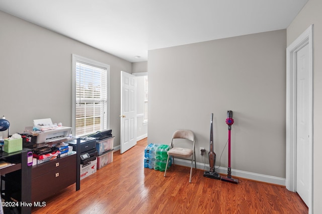 interior space featuring light hardwood / wood-style flooring