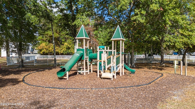 view of jungle gym