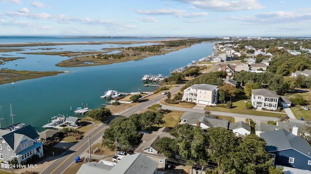 1701 Front St, Beaufort, NC 28516 - aerial perspective of suburban area with a nearby body of water