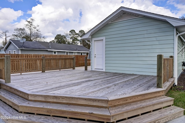 view of wooden terrace