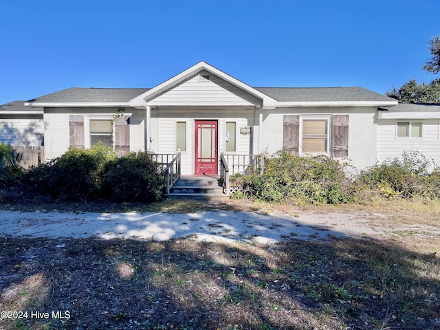 view of ranch-style home