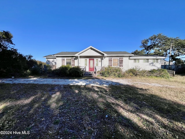 view of ranch-style home