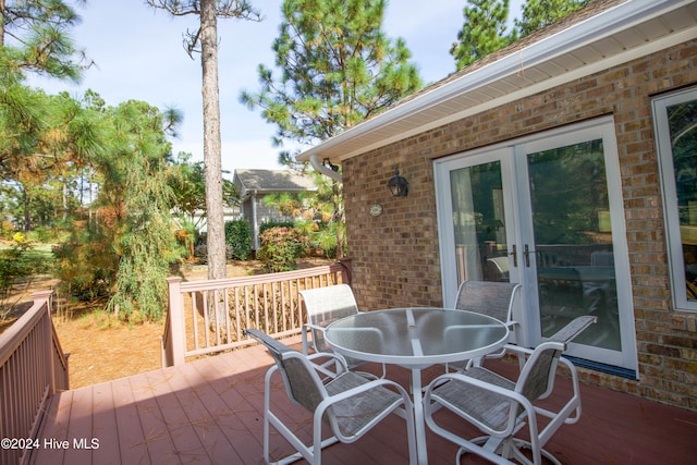 view of patio / terrace featuring a deck