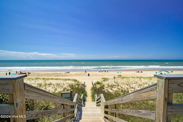 water view with a beach view