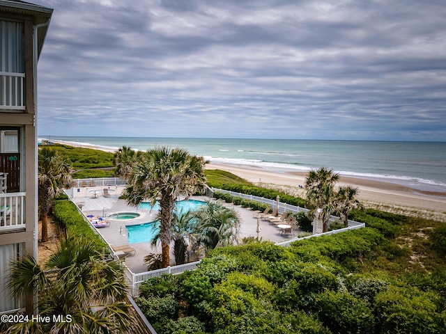 water view with a beach view